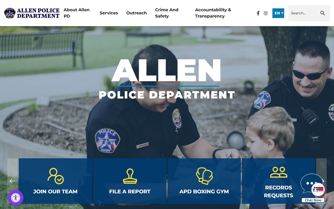 Allen Police arrest records and booking report lookup