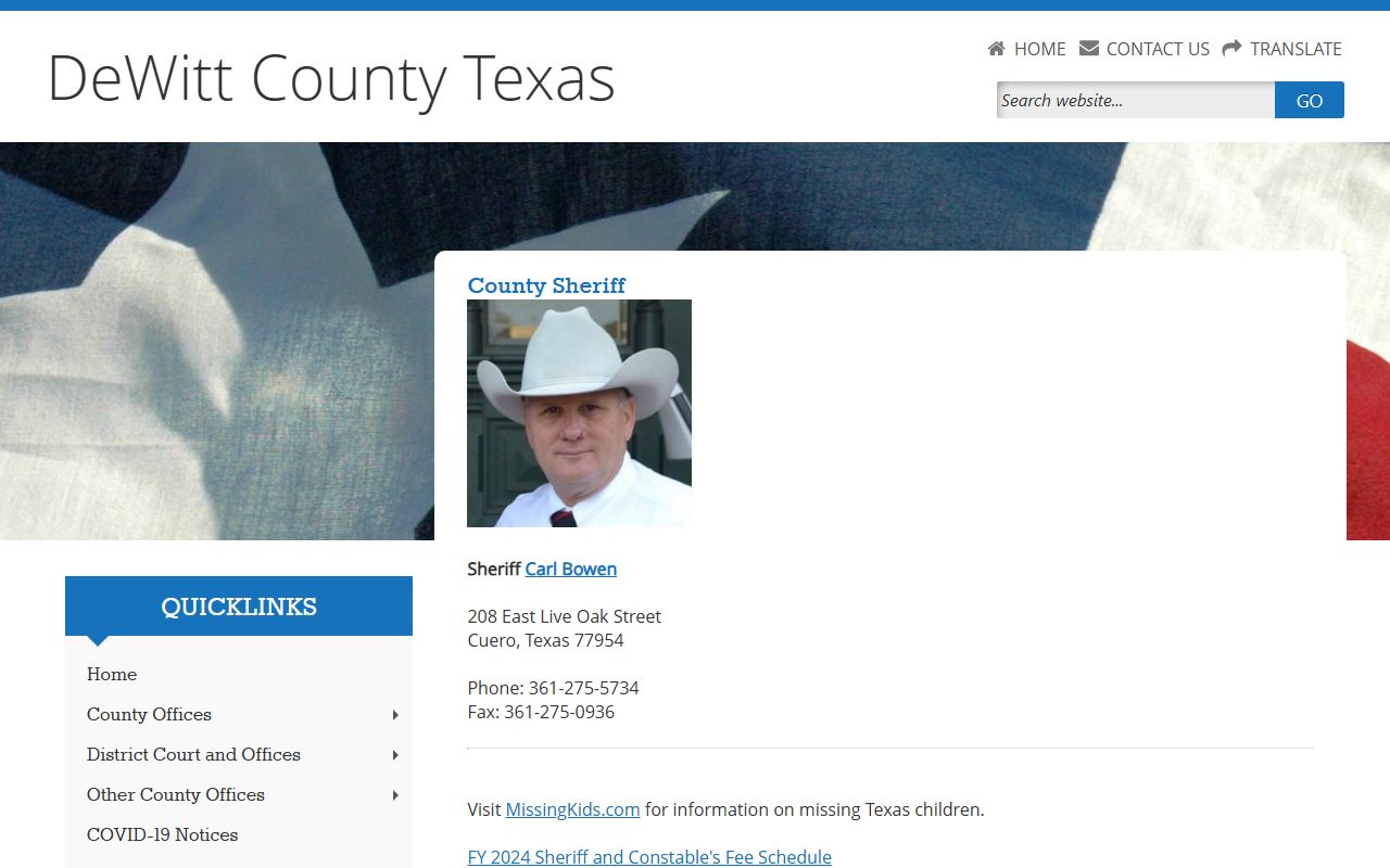 DeWitt County Sheriff's Office - DeWitt County Booking Reports