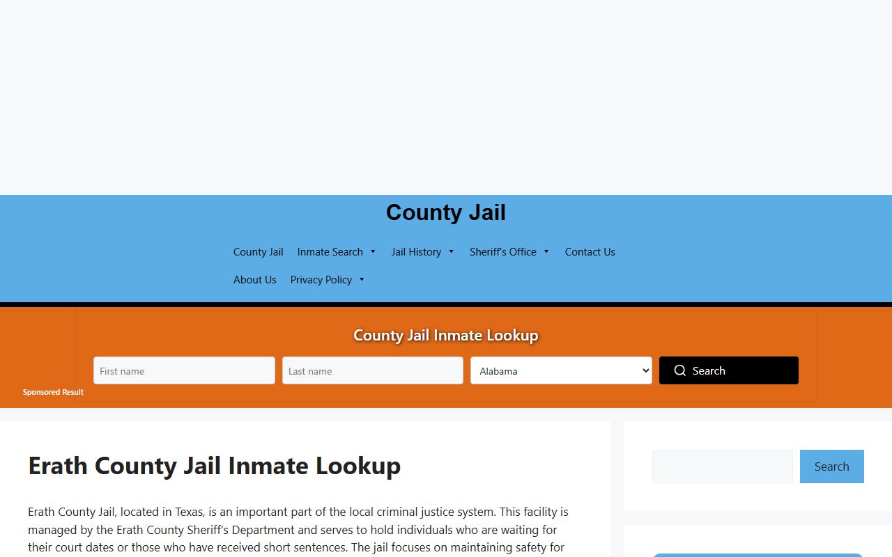 Erath County Jail - Erath County Booking Reports