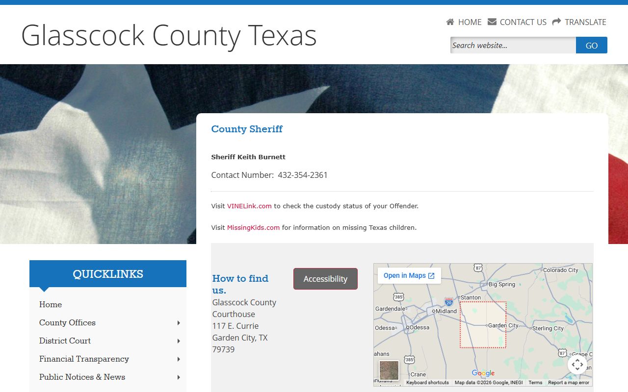 Glasscock County Sheriff - Glasscock County Booking Reports