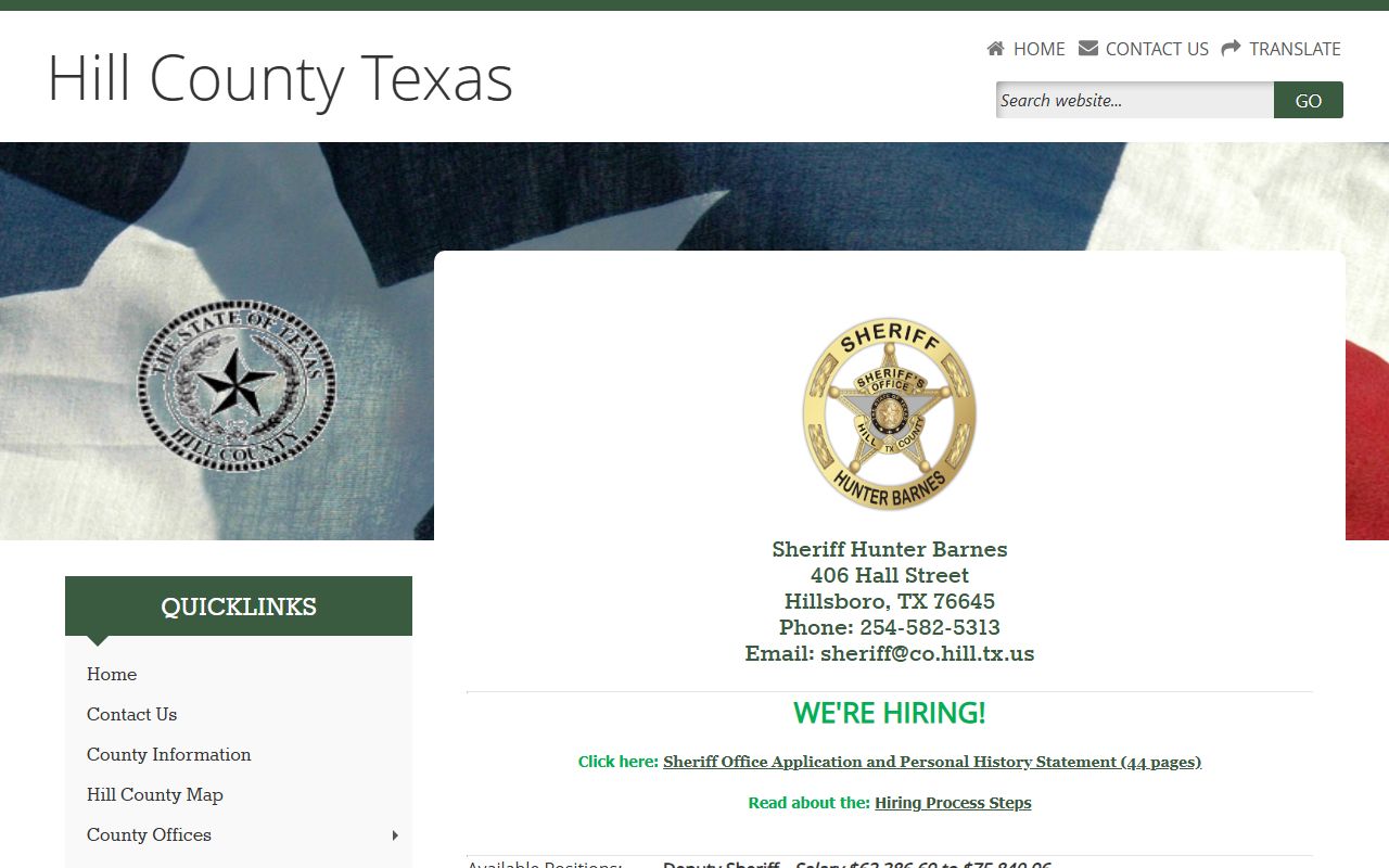 Hill County Sheriff - Hill County Booking Reports