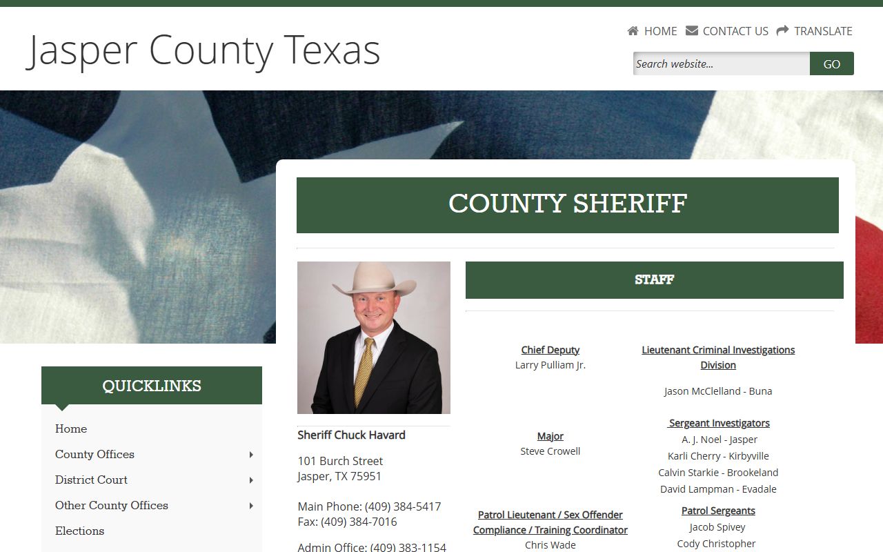 Jasper County Sheriff's Office - Jasper County Booking Reports