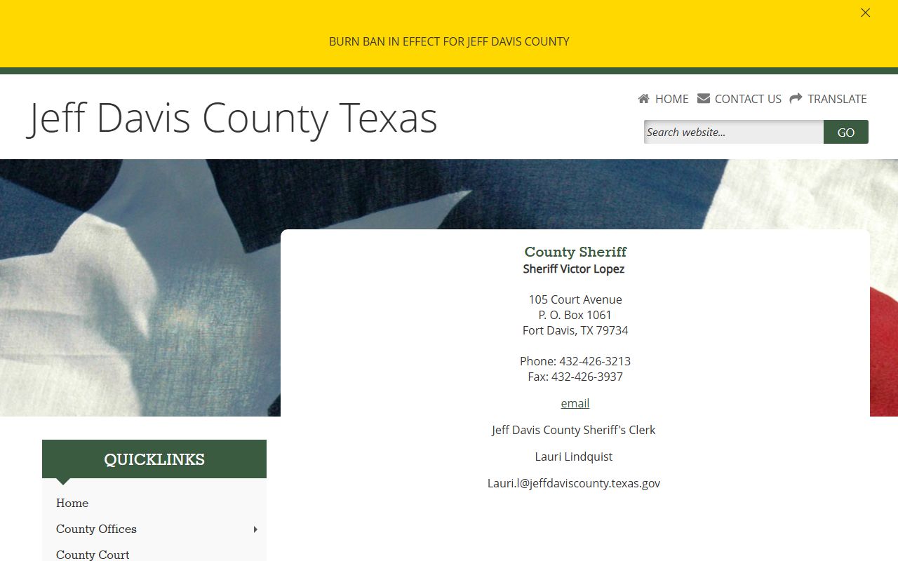 Jeff Davis County Sheriff's Office - Jeff Davis County Booking Reports