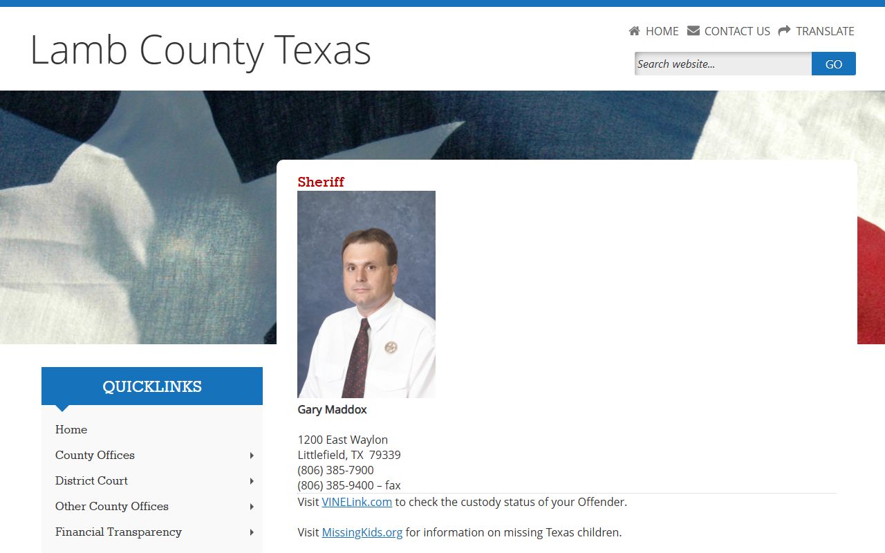 Lamb County Sheriff's Office - Lamb County Booking Reports