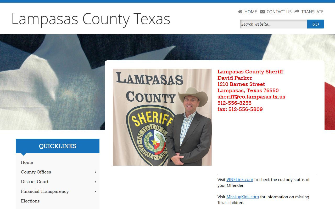 Lampasas County Sheriff's Office - Lampasas County Booking Reports