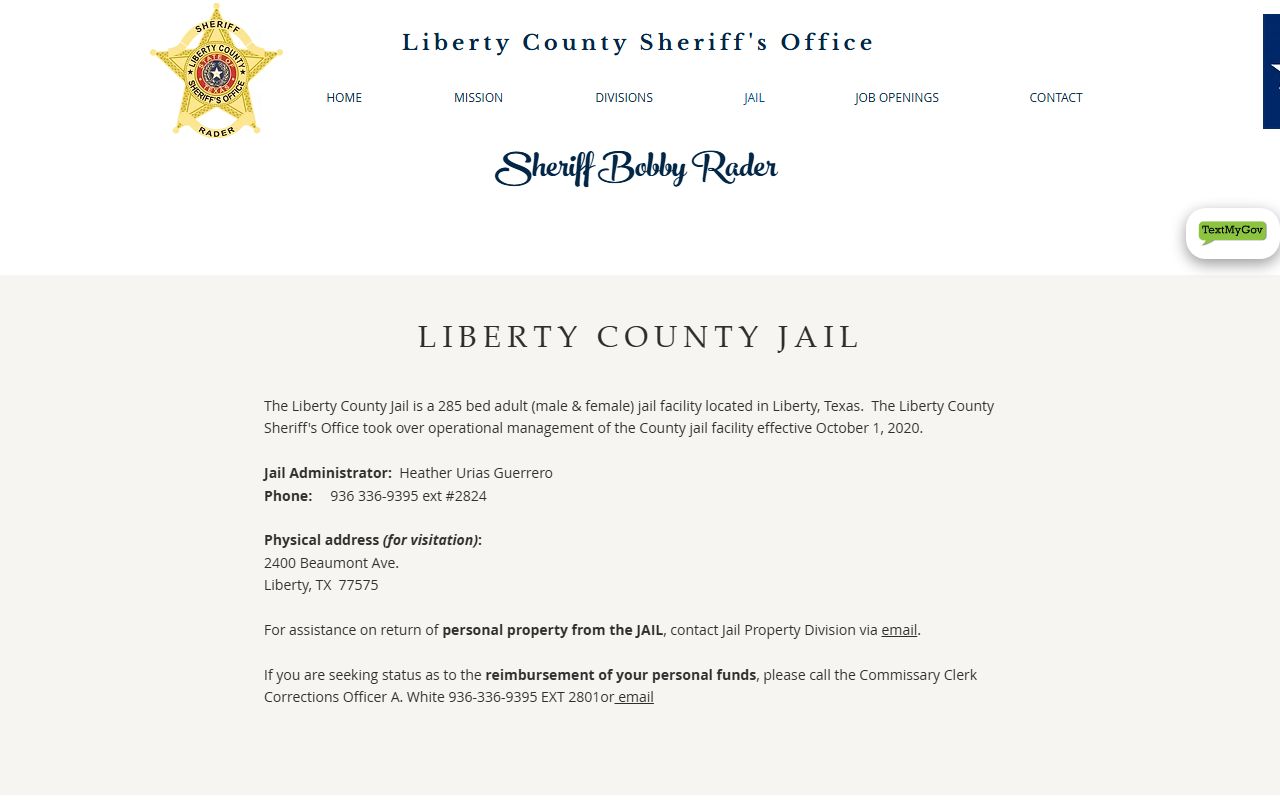 Liberty County Jail - Liberty County Booking Reports