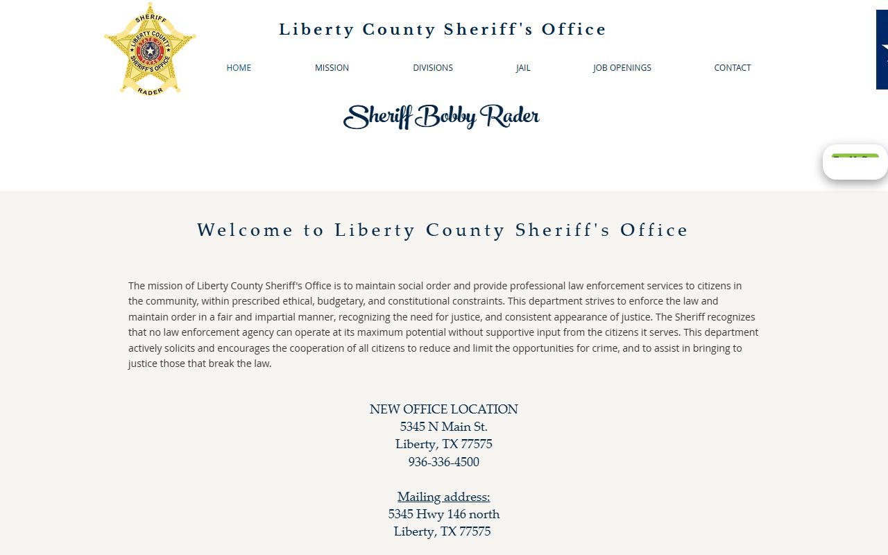Liberty County Sheriff's Office - Liberty County Booking Reports