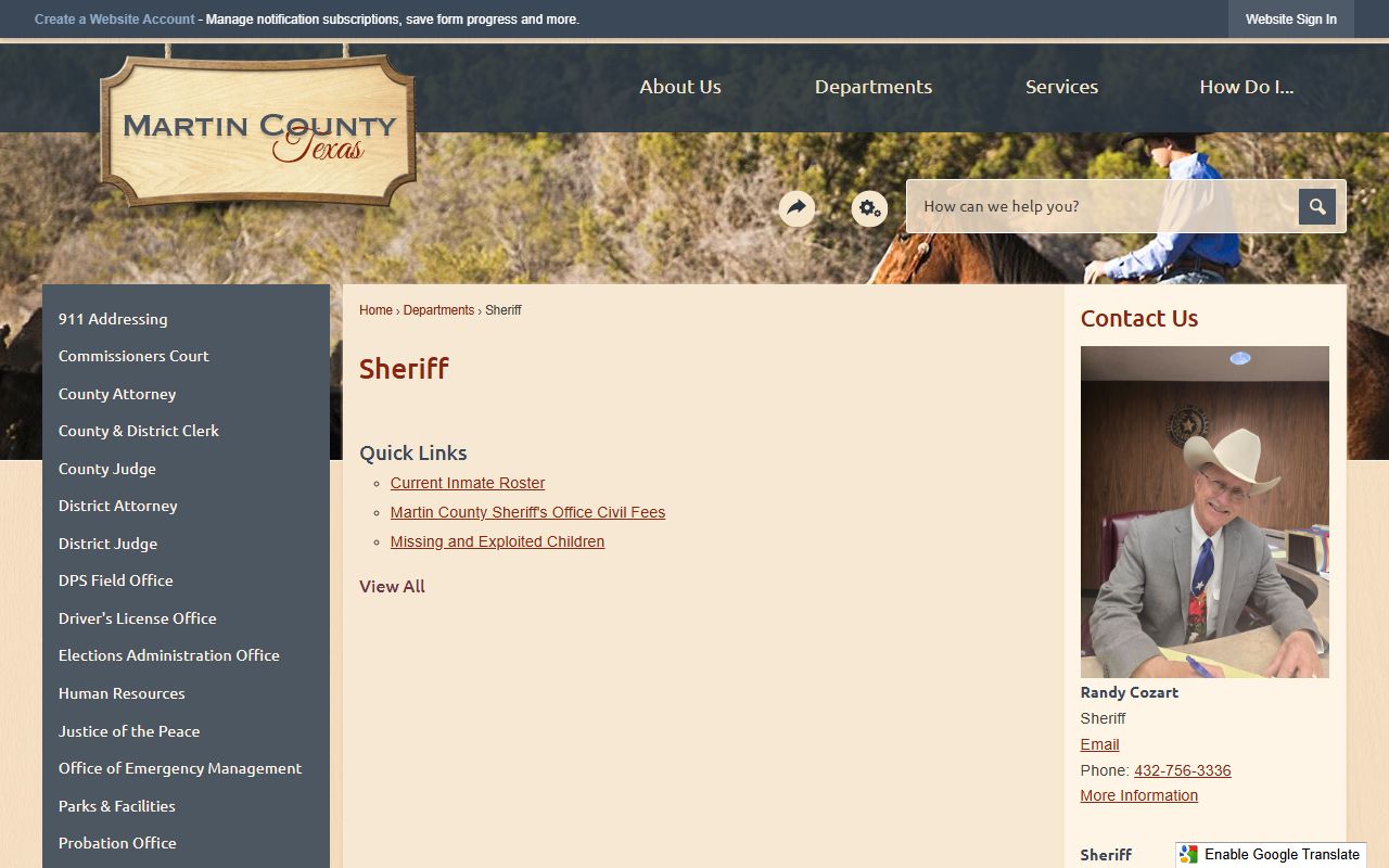 Martin County Sheriff - Martin County Booking Reports