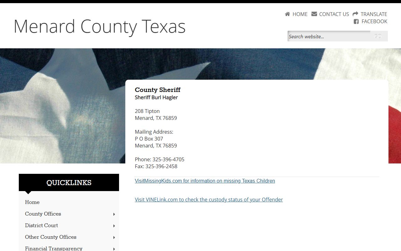 Menard County Sheriff - Menard County Booking Reports