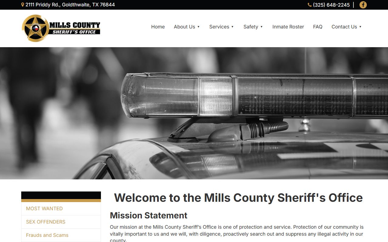Mills County Sheriff - Mills County Booking Reports