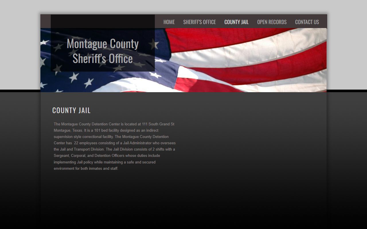 Montague County Detention Center - Montague County Booking Reports