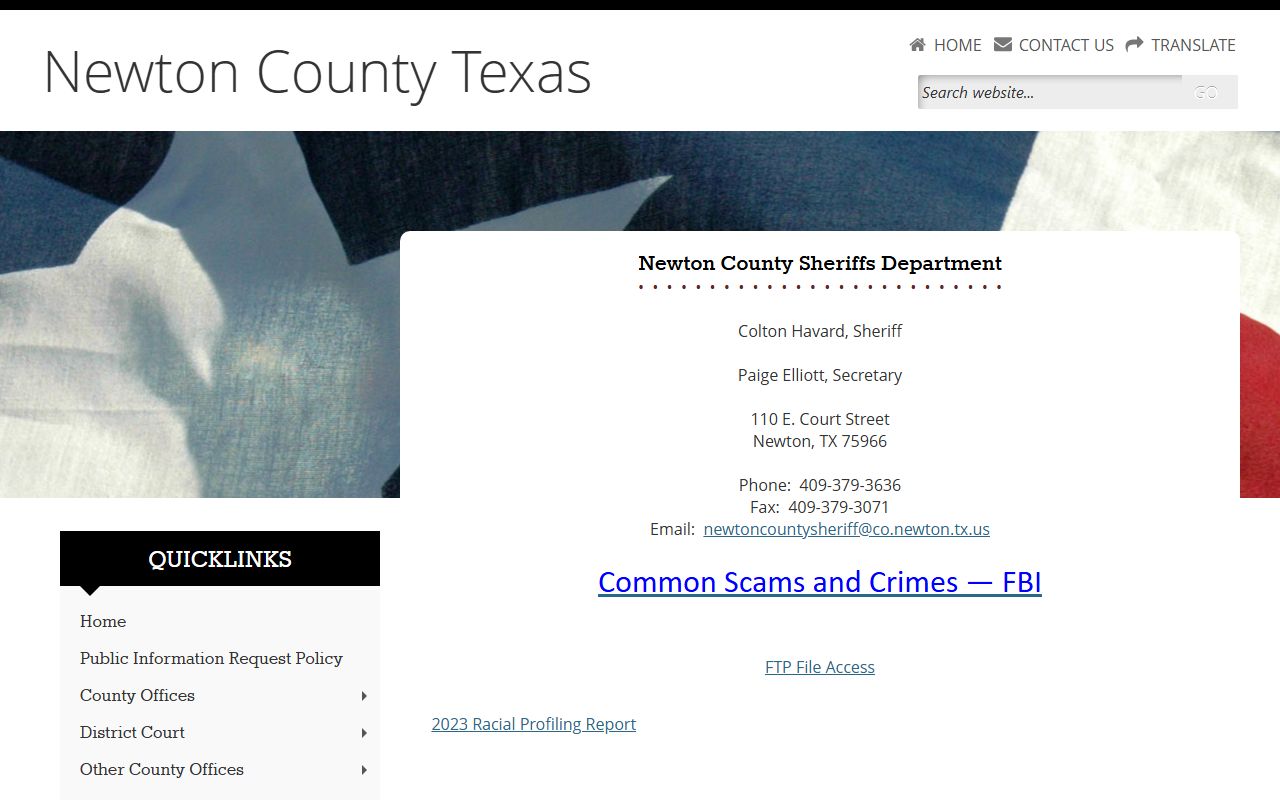 Newton County Sheriff's Office - Newton County Booking Reports