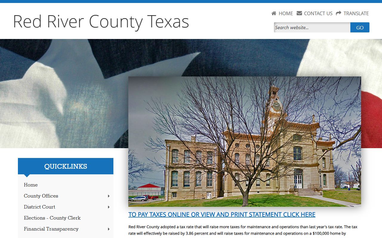 Red River County Website - Red River County Booking Reports