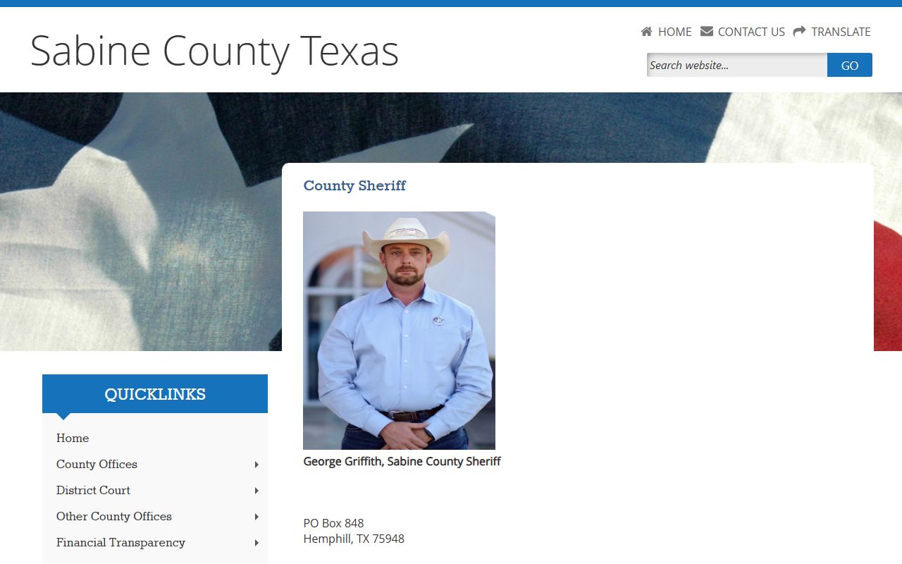 Sabine County Sheriff - Sabine County Booking Reports