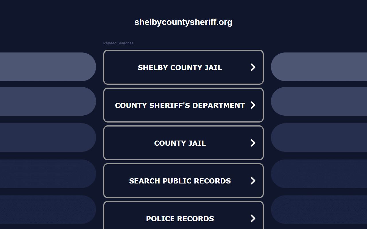 Shelby County Sheriff's Office Website - Shelby County Booking Reports