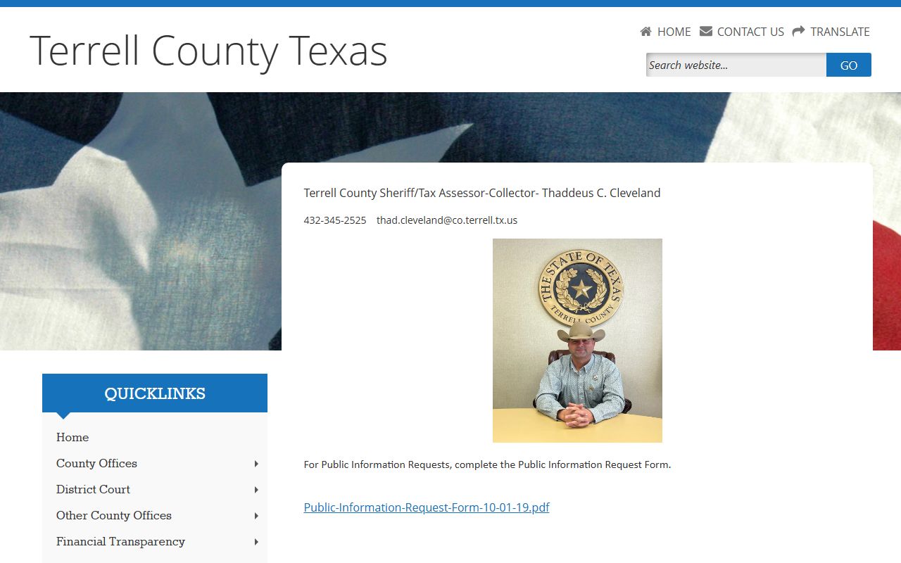Terrell County Sheriff's Office - Terrell County Booking Reports