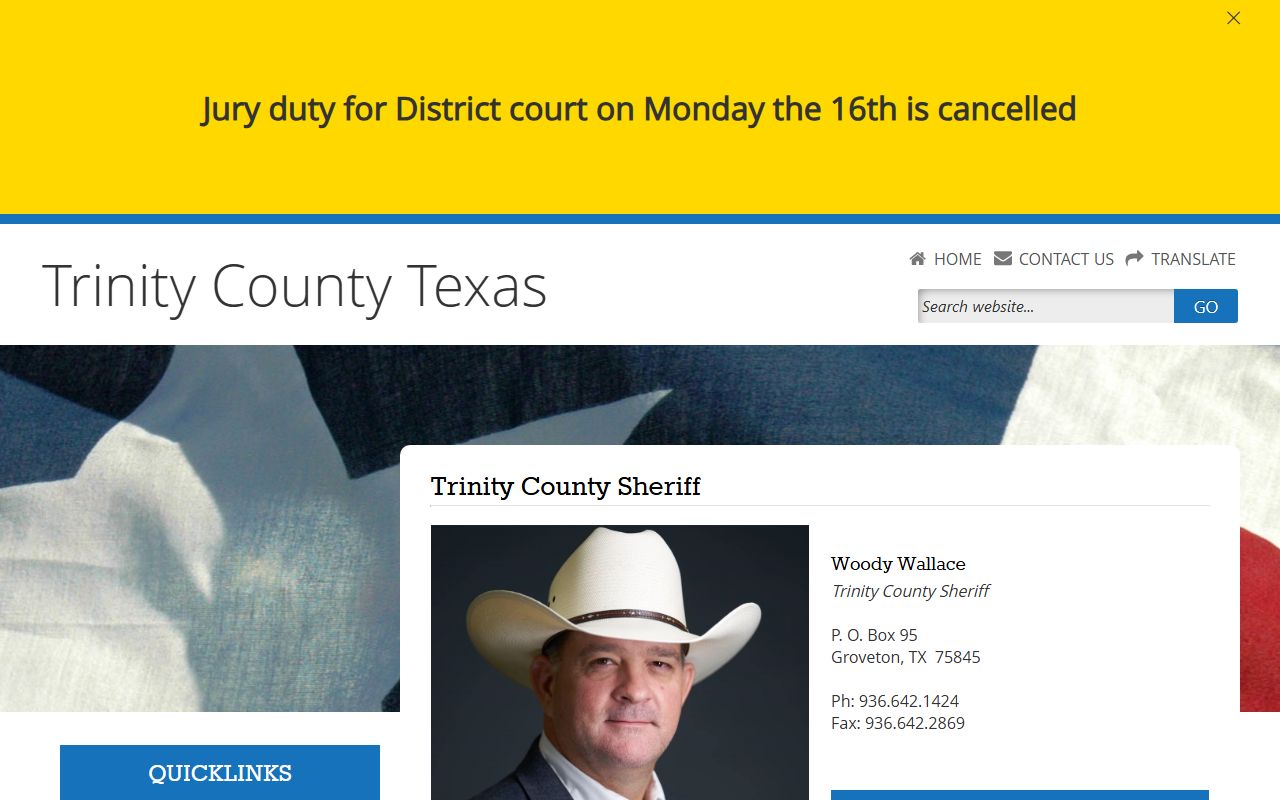 Trinity County Sheriff's Office - Trinity County Booking Reports