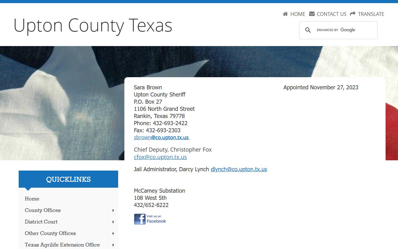 Upton County Sheriff - Upton County Booking Reports