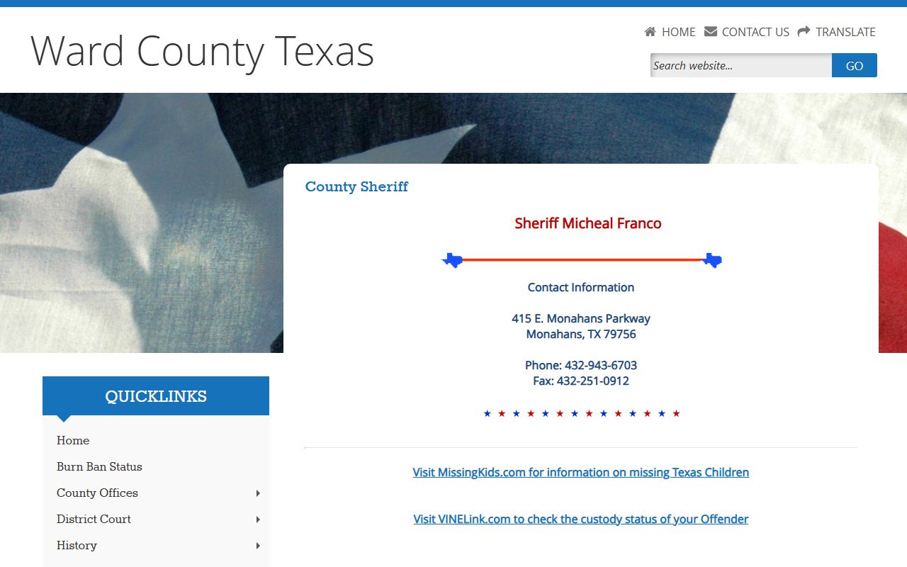 Ward County Sheriff - Ward County Booking Reports