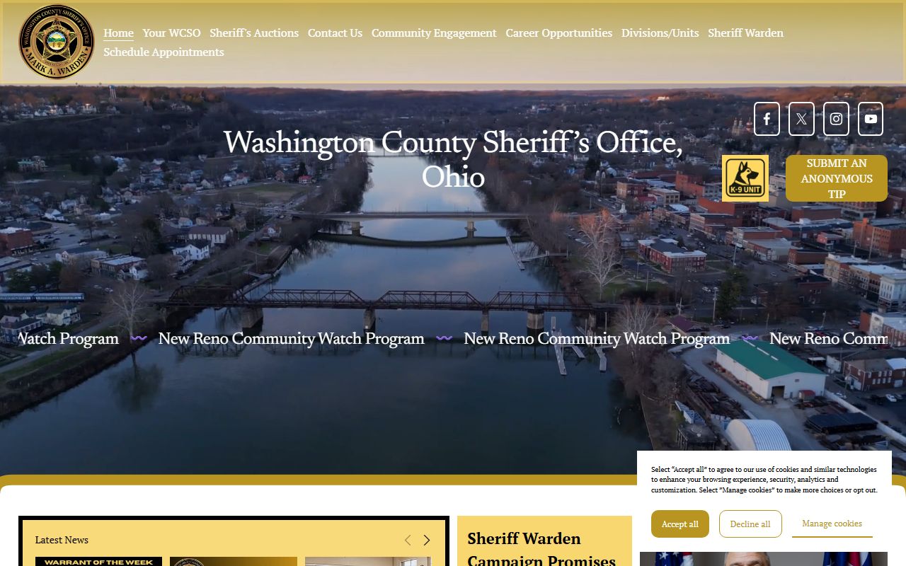 Washington County Sheriff Office - Washington County Booking Reports