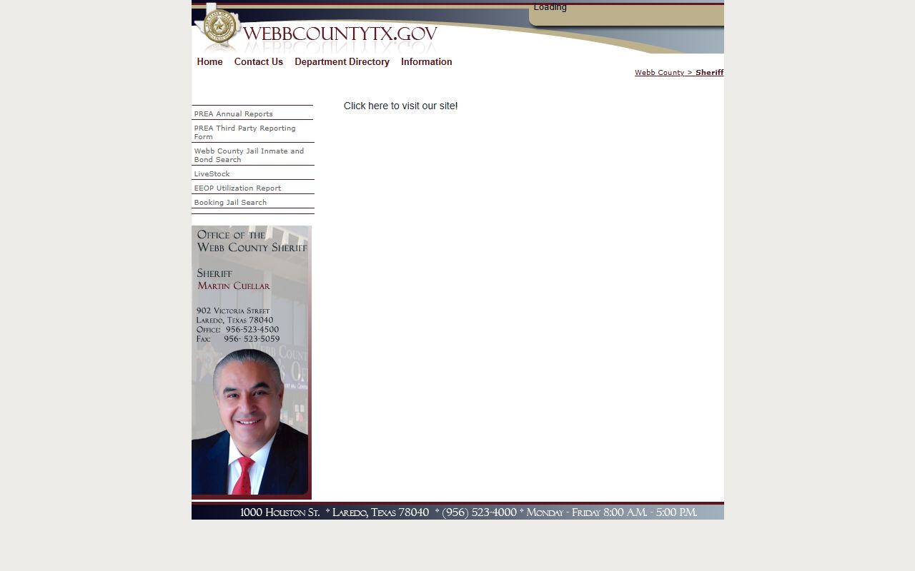 Webb County Sheriff Office - Webb County Booking Reports